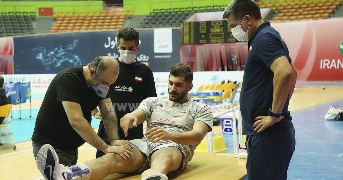 امین اسماعیل نژاد مصدوم شد امین اسماعیل نژاد مصدوم شد