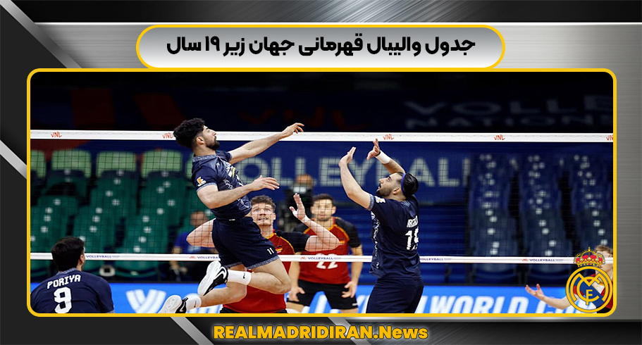 جدول والیبال قهرمانی جهان زیر ۱۹ سال